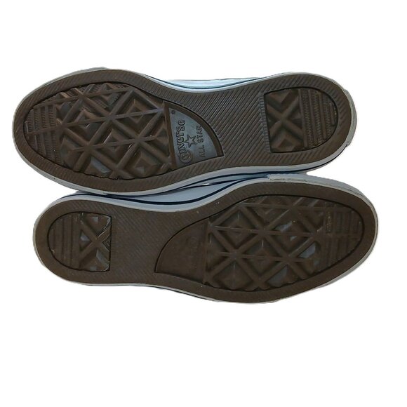 Women's Converse Madison Ox 6 Denim Blue Padded Collar Polka Dot Chuck Shoes - Picture 8 of 14